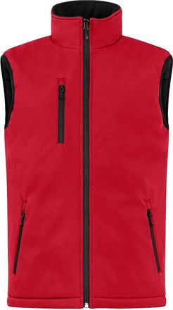 Clique Mens Softshell Padded Gilet (L) (Red)