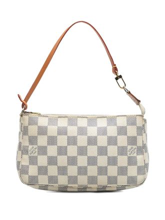 Louis Vuitton 2008 Damier Azur Pochette Accessoires shoulder bag - women - Leather/Fabric - One Size - White