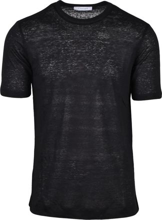 Cruciani Linen T-shirt - Black