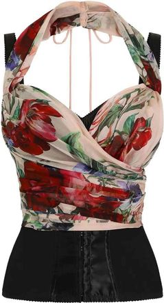Dolce & Gabbana Floral Print Bustier