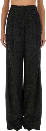 Max Mara Black Regular Flat Front Pants