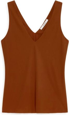 Maliparmi Soft Jersey Top - Dames - Tops zonder mouwen - Bruin - XL - Tops