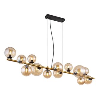 Globo Lighting L&aacute;mpara Colgante - Riha - Lat&oacute;n - Vidrio Metal - L&aacute;mpara