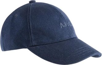 A.P.C. Charlie Casquette - unisex - Petten - Blauw - 58 CM - Katoen - Accessoires