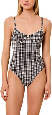 Solid & Striped The Taylor Underwire One-Piece Swimsuit in Noir at Nordstrom, Size X-Large