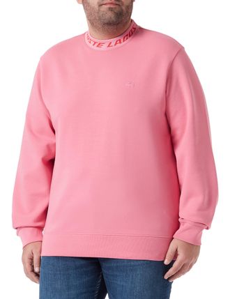 Lacoste Mens Sh5690 Sweatshirts, Reseda Pink, XXL
