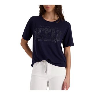 Monari Dames, Tops, Blauw, Maat: M Viscose