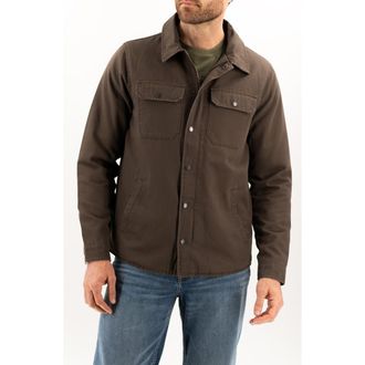 DEVIL-DOG Dungarees Insulated Cotton Canvas Deck Jacket in Dark Roast at Nordstrom, Size Xx-Large