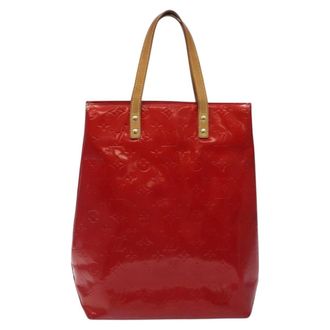 Louis Vuitton Reade Handbag Monogram Vernis Red Patent_Leather Handbag (Pre-Owned)