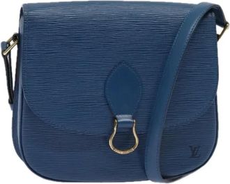 Louis Vuitton Tweedehands leren Louis Vuitton tassen - Dames - Vintage Schoudertas - Blauw - ONE Size - Vintage