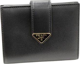 Prada Pre-owned Kalfsleren Portemonnee - Dames - Vintage Accessoires - Zwart - ONE Size - Leer - Vintage