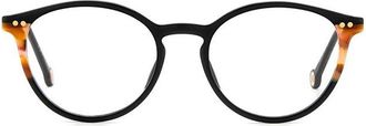 Carolina Herrera Demo Oval Ladies Eyeglasses HER 0166 0WR7 51