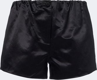 Poss&eacute; Shorts Verity de sat&eacute;n de algod&oacute;n y seda