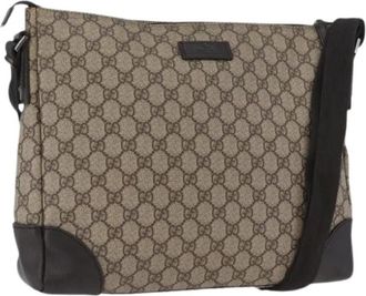 Gucci Pre-owned Vintage Schoudertas - Dames - Vintage Schoudertas - Beige - ONE Size - Leer - Vintage