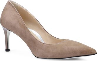Ron White Cindy Pointed Toe Pump in Mink Suede at Nordstrom, Size 6.5-7Us