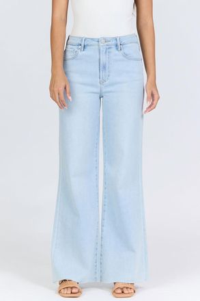 Dear John Denim Fiona High Rise Wide Leg Jeans In Rain Drop