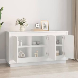 Berkfield Home Sideboard White 102x35x55 cm Engineered Wood | Size: 102 x 35 x 55 cm