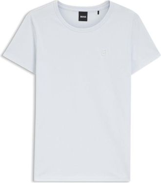 BOSS Cotton-jersey slim-fit T-shirt with Double B monogram