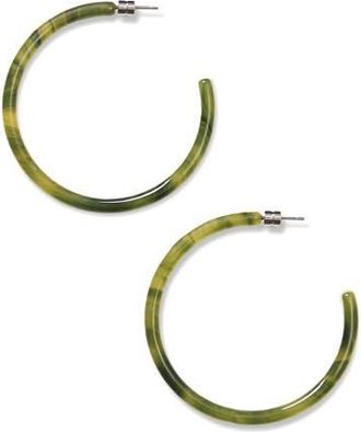 Machete Jewelry Large Hoops in Algae at Nordstrom