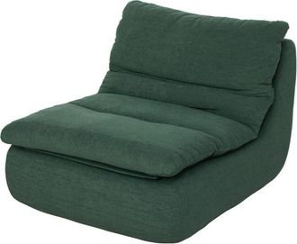 HOMCOM Homcom - Chaise Longue Moderna e Imbottita in Tessuto Effetto Velluto Verde