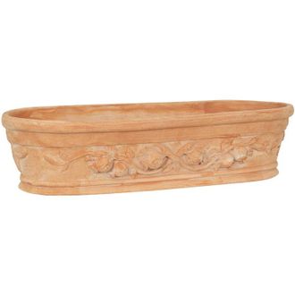 Biscottini International Cesta De Terracota 100% Made In Italy Totalmente Artesanal