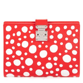 Louis Vuitton Pre-owned Womens Yayoi Kusama Infinity Dots Paul Note Cover Case - Red - One Size