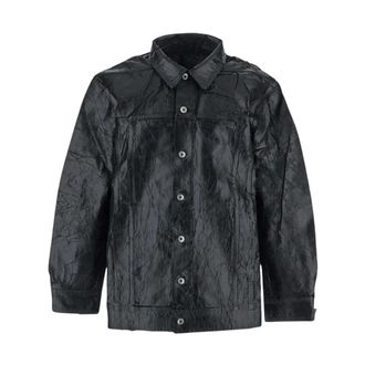 Rick Owens Jassen, Heren, Zwart, L, Katoen, Jumbo Worker Jacket