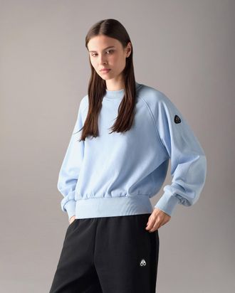Moose Knuckles Womens Yyz Crewneck Sweatshirt