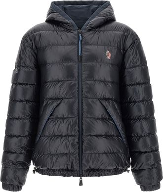 Moncler Mens Blue Polyamide Shell Jacket Clothing