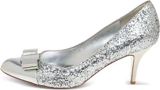 Ferragamo Pumps Carla con glitter 95mm - Argento