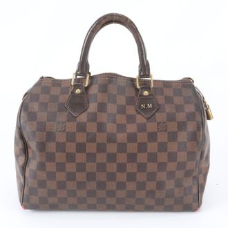 Louis Vuitton Ebene Leather Coated Canvas Handbag Shoulder Bag Tote Bag (Pre-Owned)