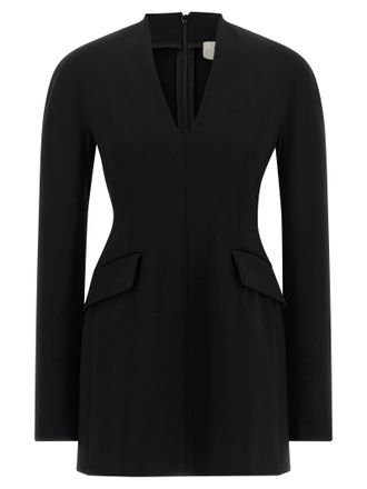 Sportmax Black Viscose Short Womens Dress