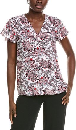Jones New York Flutter Sleeve Blouse