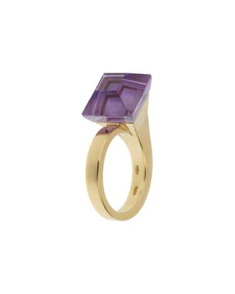 Gucci 18K Amethyst Cocktail Ring (Authentic Pre-Loved)