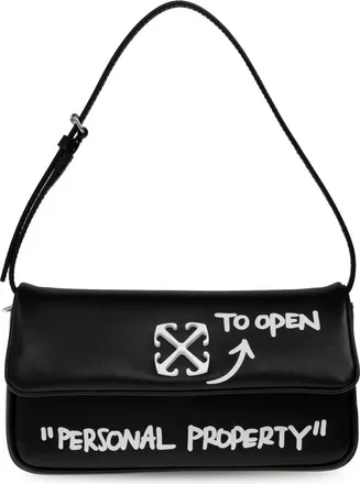 Off-white Dames, Tassen, Zwart, Maat: ONE Size Leer