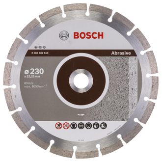 Bosch Diamanttrennscheibe Standard For Abrasive 230x22,23x2,3x10 Mm 2608602619