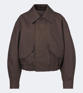 Christophe Lemaire Chaqueta de sarga de algod&oacute;n