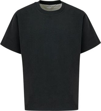 Bottega Veneta Oversized Katoenen T-shirt - Heren - T-shirts - Grijs - S - Katoen - Tops