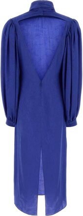 Gucci Womens Blue Silk Dress Electricdeepblue Abiti