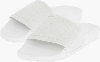 Maison Margiela MM6 Solid Color Slides with Embossed Logo size 40