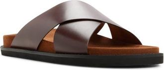 G.H. Bass & Co. Charleswood Cross Strap Sandal in Dark Brown at Nordstrom, Size 12