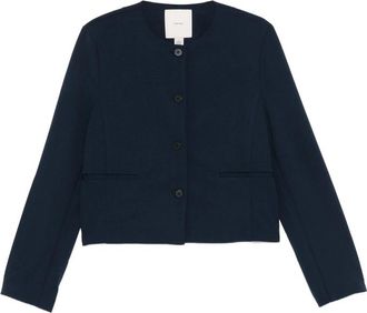 Calvin Klein Button-front Cropped Jacket