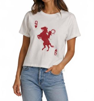 Chrldr Rodeo Queen Perfect Tee In White