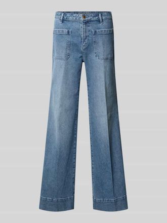 Michael Kors Flared Fit Jeans mit aufgesetzten Taschen in Jeansblau, Gr&ouml;&szlig;e 34