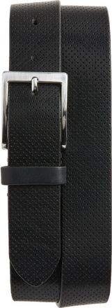 To Boot New York Perforated Leather Belt in Nero at Nordstrom, Size 32