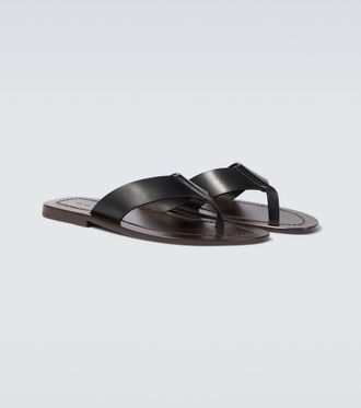 The Row Dan leather thong sandals