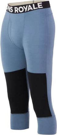 Mons Royale Olympus Merino Base Layer 3/4 Legging Merinounterw&auml;sche f&uuml;r Herren | blau