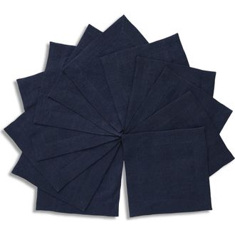 Solino Home Linen Cocktail Napkins - Sonoma, 6 x 6 in Indigo Navy at Nordstrom, Size Small