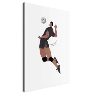 OEM Imagen - Jugador De Voleibol Sobre Fondo Blanco - Ilustraci&oacute;n