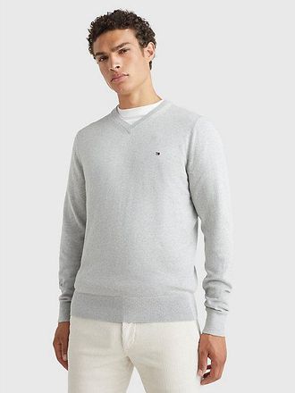 Tommy Hilfiger V-Neck Jumper With Cashmere